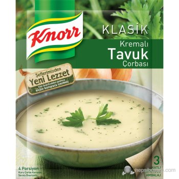 Knorr Klasik Çorba Serisi Kremalı Tavuk Çorbası 12'li Paket