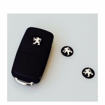 Peugeot İçin 2 Adet Araç Anahtar Logo Amblemi