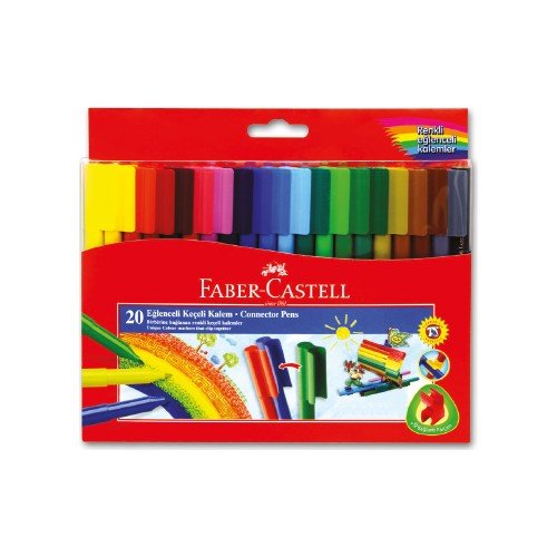 Faber-Castell Eğlenceli Keçeli Kalem 20 Renk